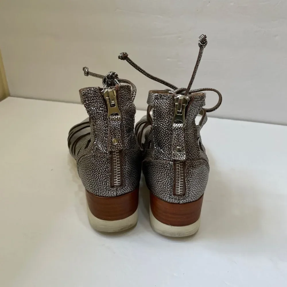 OTBT ESCAPADE WEDGE SANDALS‎ IN PEWTER